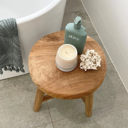 Rustic Teak Stool