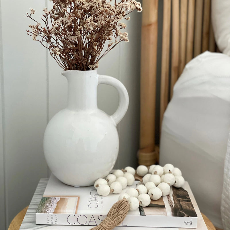 Serena Ceramic Vase - Natural